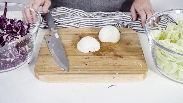 Cutting vegetables