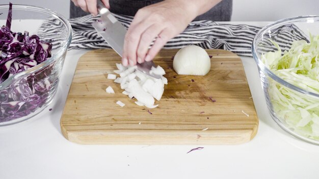 Cutting vegetables