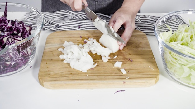 Cutting vegetables