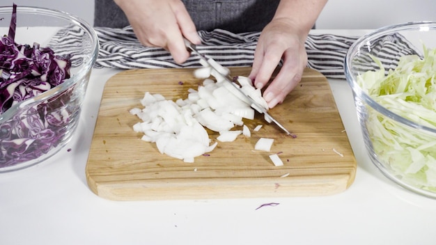 Cutting vegetables