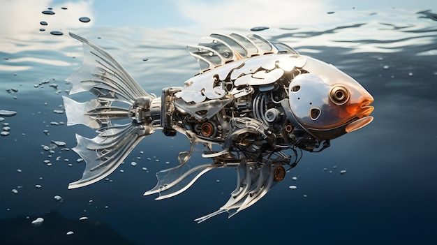 写真 水中を移動する最先端のロボット魚