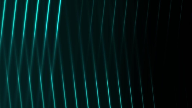 Cyaan blauw neon laserlijnen abstract ontwerp