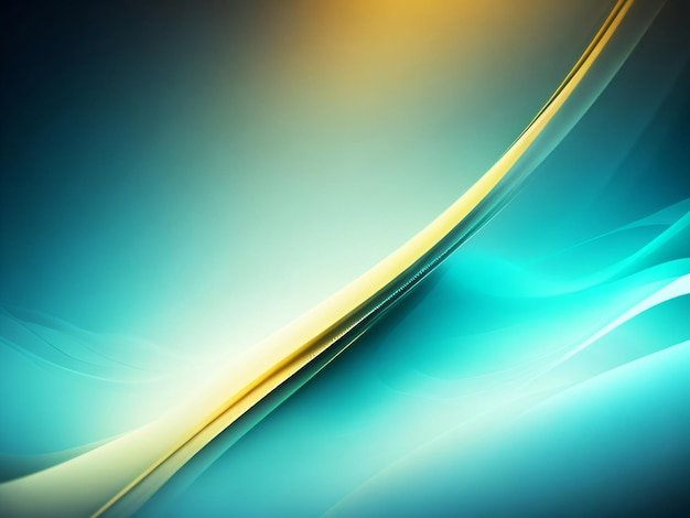 Cyaan en gele abstracte achtergrond met een lichtblauwe achtergrond desktop wallpaper