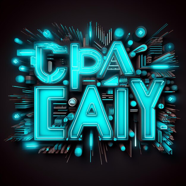 Cyan Black Friday Typography Универсальная концепция дизайна