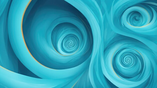 Cyan and blue wallpaper with a colorful swirl