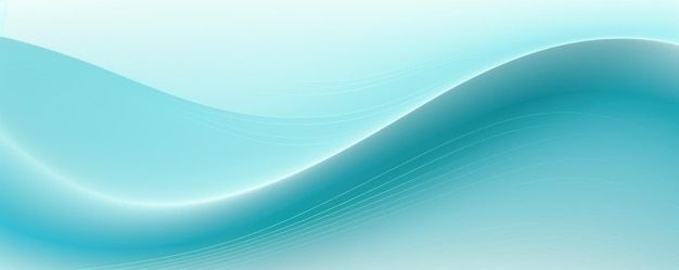 Cyan pastel tint gradient background with wavy lines blank empty pattern with copy space for product