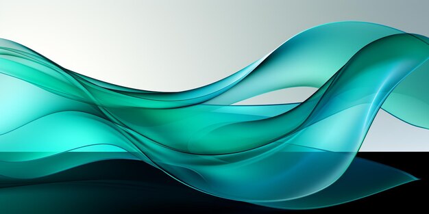 cyan sea blue green abstract wavy line background