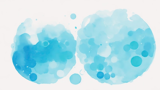 Cyan Watercolor Circles background