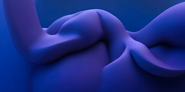 사이버 추상 3d 파란색과 보라색 색 배경