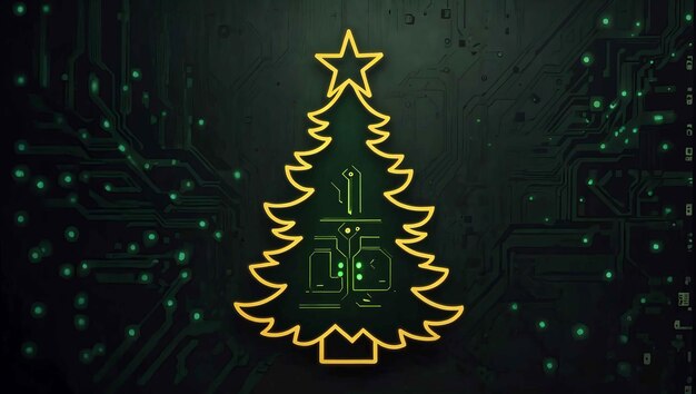 Foto carta da parati di natale cyber