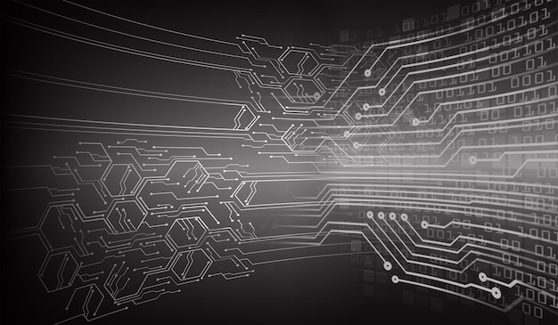 Priorità bassa di concetto di tecnologia futura del circuito cyber