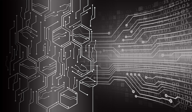 Cyber circuit toekomstige technologie concept achtergrond