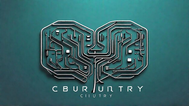 Foto logo di cyber circuitry