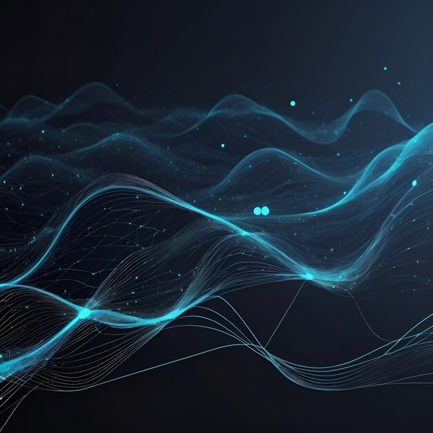 Cyber Data Flow Blockchain AI Netwerken Digitale golven Cyber Data Flows Blockchain AI Netwerke Digitale Golven