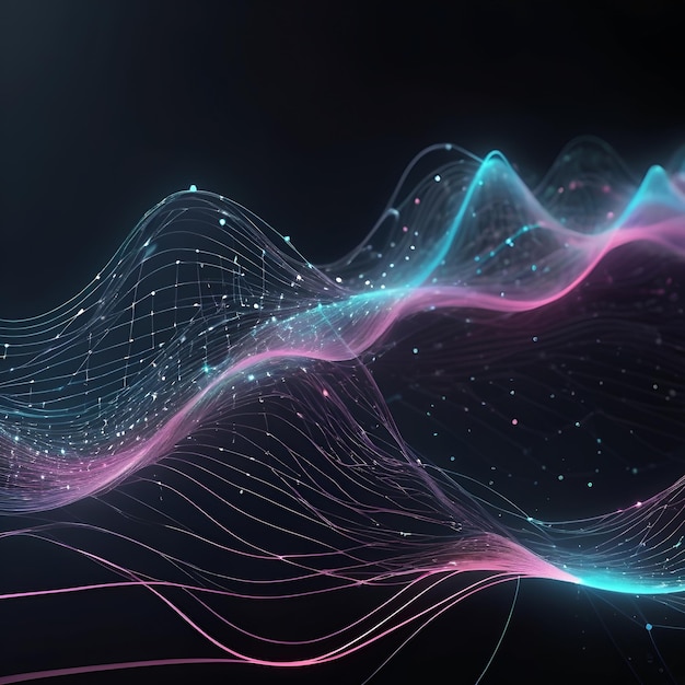 Cyber Data Flow Blockchain AI Netwerken Digitale golven Cyber Data Flows Blockchain AI Netwerke Digitale Golven