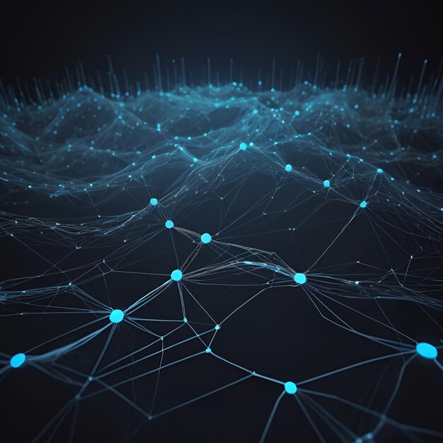 Cyber Data Flow Blockchain AI Netwerken Digitale golven Cyber Data Flows Blockchain AI Netwerke Digitale Golven