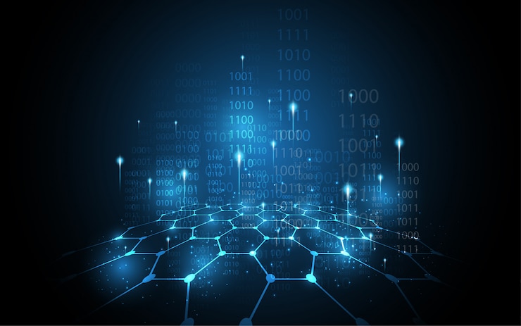 Foto cyber digitaal veiligheidsconcept abstracte technologieachtergrond
