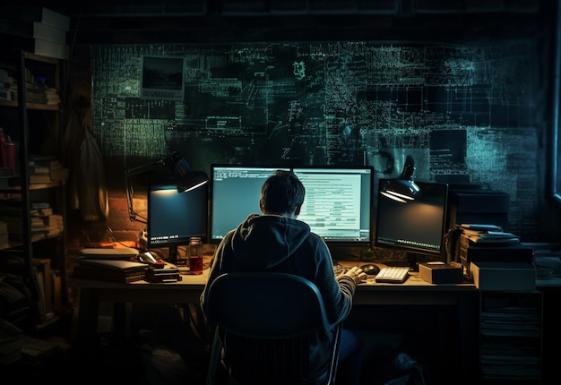 Photo cyber intrigue the hacker's lair