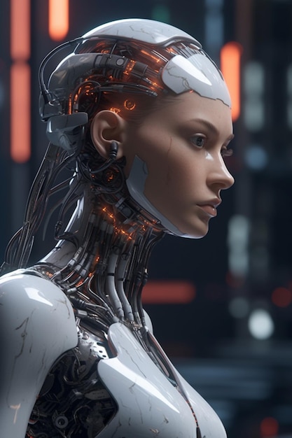 Cyber lady Generative AI