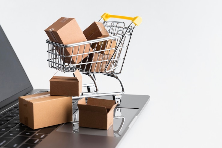 Foto cyber maandag winkelen verkoop