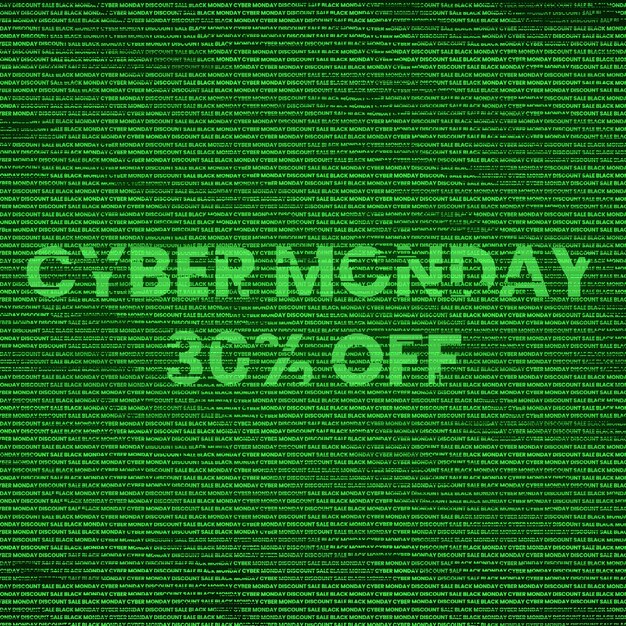 CYBER MONDAY 30 PERCENT OFF