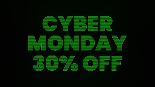 Cyber Monday 30 Percent Off