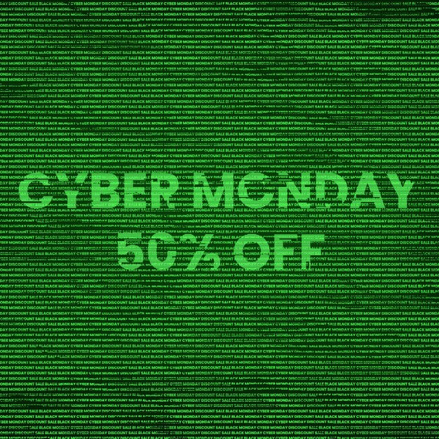 Foto cyber monday 50% korting