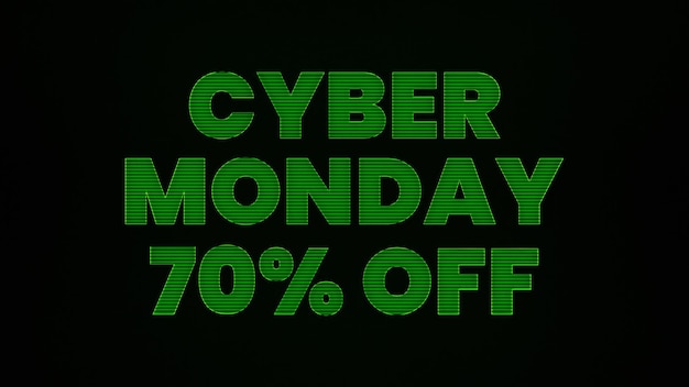 Cyber Monday 70 Percent Off