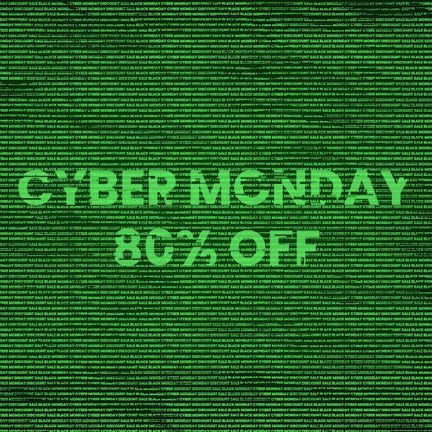 CYBER MONDAY 80 procent korting