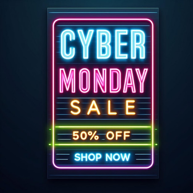 Foto immagini di sfondo di cyber monday post di cyber monday banner di vendita di cyber monday