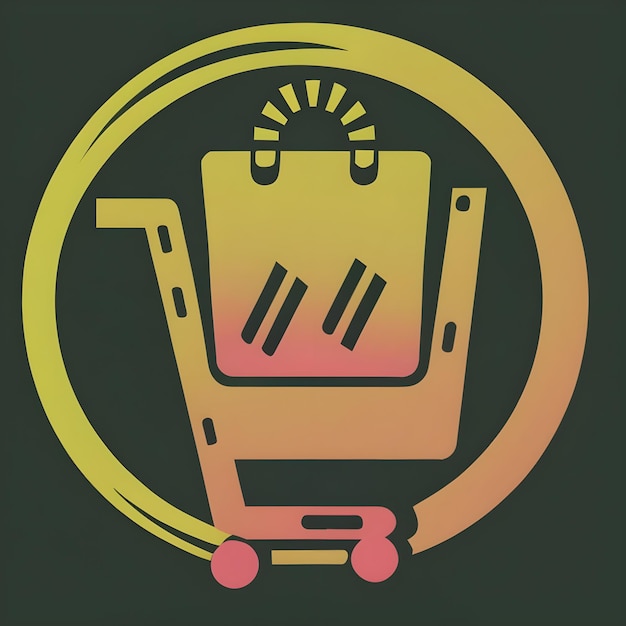 Photo cyber monday ecommerce retail icon