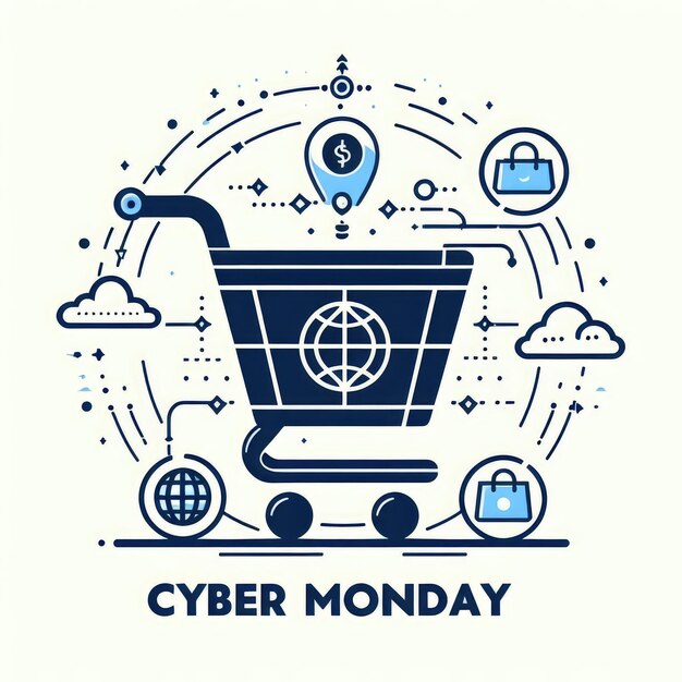 Photo cyber monday illustration