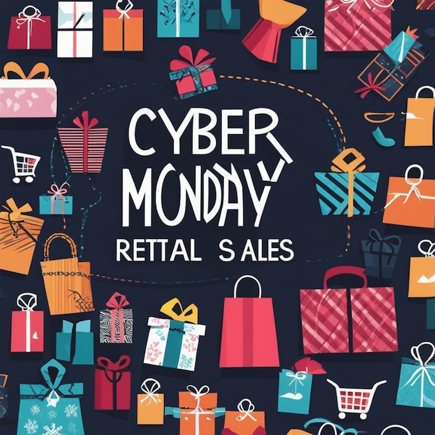 Photo cyber monday illustration