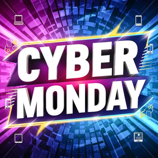 Photo cyber monday poster