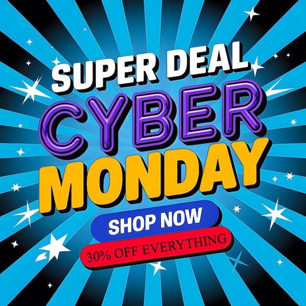 Photo cyber monday sale for business promotion