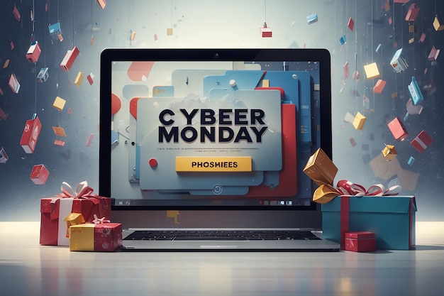 Foto cyber monday verkoopconcept