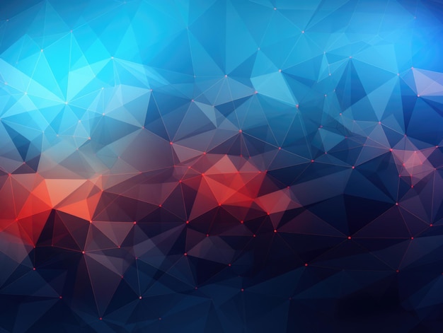 Cyber neon Polygon Background