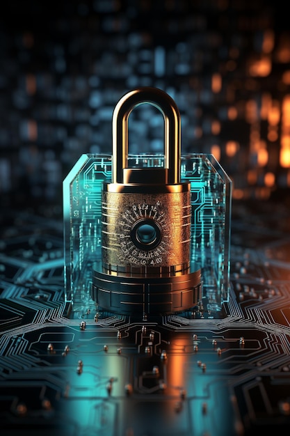 cyber security background HD 8K wallpaper Stock Photographic Image