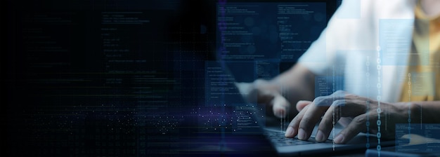 cyber security concept Login User identification information security and encryption secure Internet