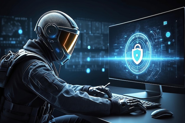 サイバーセキュリティ データ保護 情報プライバシー アンチウイルス ウイルス防衛 インターネット技術コンセプト
