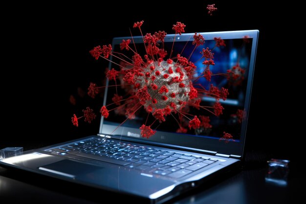 Photo cyberattack malware invades tech system