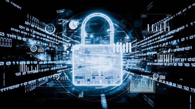 Cyberbeveiliging en online gegevensbescherming met stilzwijgende beveiligde versleutelingssoftware