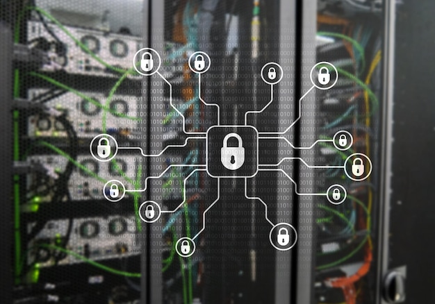 Cyberbeveiliging gegevensbescherming informatie privacy Internet en technologie concept