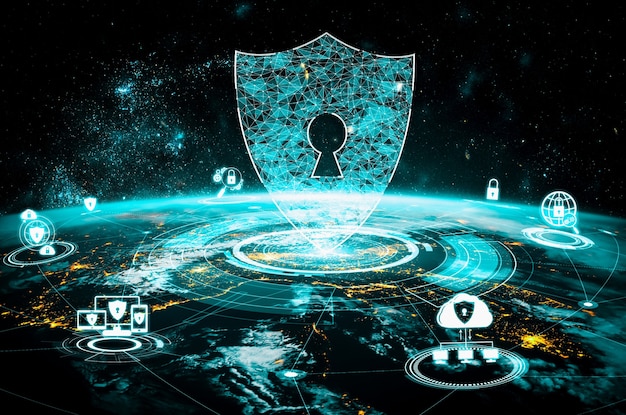 Cyberbeveiligingstechnologie en online gegevensbescherming in innovatieve perceptie