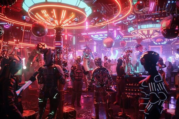 写真 サイバーネティック・サーカス (cybernetic circus) は様々なテクノロジーのパフォーマーが参加するサーカスです