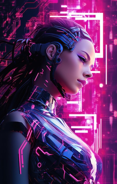 Photo cybernetic girl