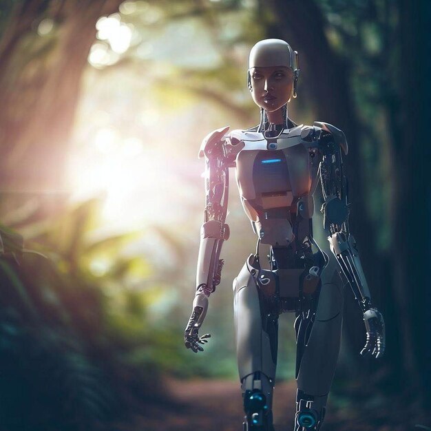 Cybernetische Wanderlust De raadselachtige reis van een cyborgvrouw in het bos
