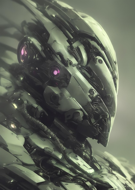 사진 사이버펑크 외계인 로봇 r4