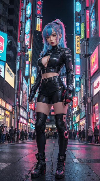 cyberpunk anime girl