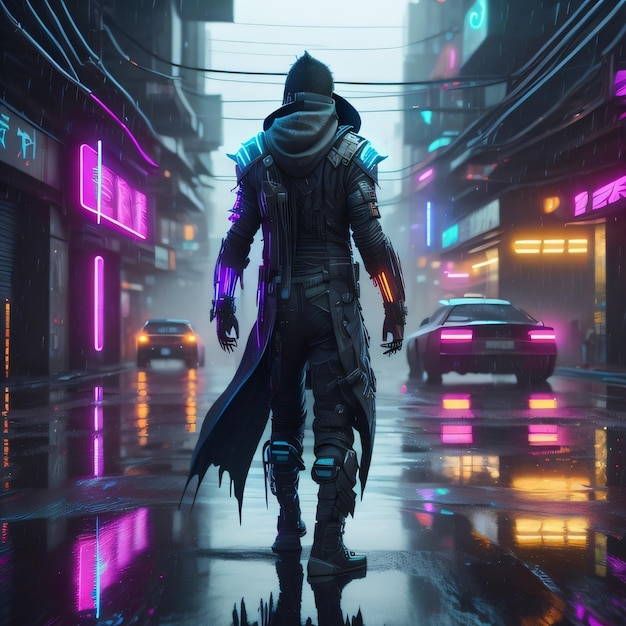 Premium Photo | Cyberpunk Assassin